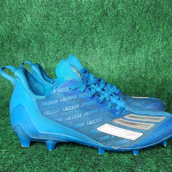 Adidas Adizero Team Football Cleats Big Mood Cyan Blue GX7892 Men's Size 8.5 - Picture 1 of 11